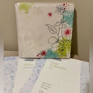12x12 inch Creative Memories scrapbook with pages and page protectors